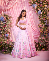 Rose Light-Pink Embroidered Lehenga Set