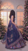 Royal Blue-Multicolour Embroidered Lehenga Set